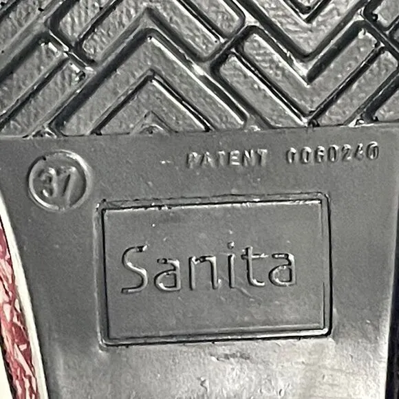 Sanita Professional Clogs Comfort Slip On Working Shoes Crackled Leather US 6 37