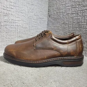 SAS Aden Men's Size 11.5 WW US Brown Leather Comfort Oxford Shoes Made in USA