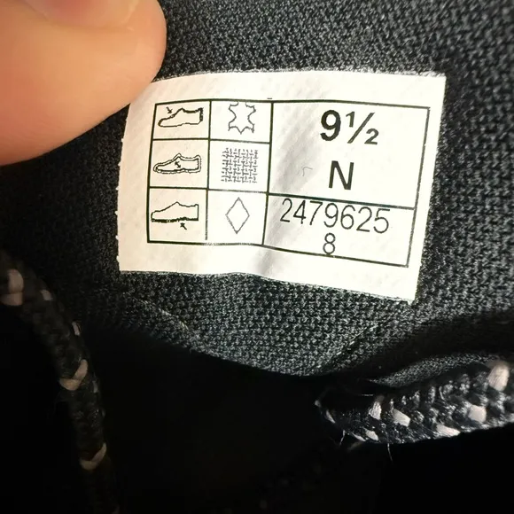 SAS Boulder Lace Up Sneaker, Black Ash, ‎ Size 9 1/2 N