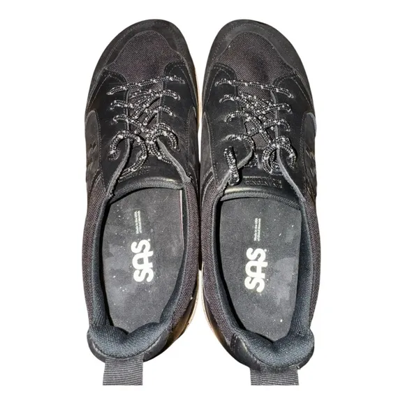 SAS Boulder Lace Up Sneaker, Black Ash, ‎ Size 9 1/2 N
