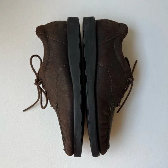 SAS Walk Around Non-Slip ‘Bout Time Moc Shoes Vibram Comfort USA Brown Size 10