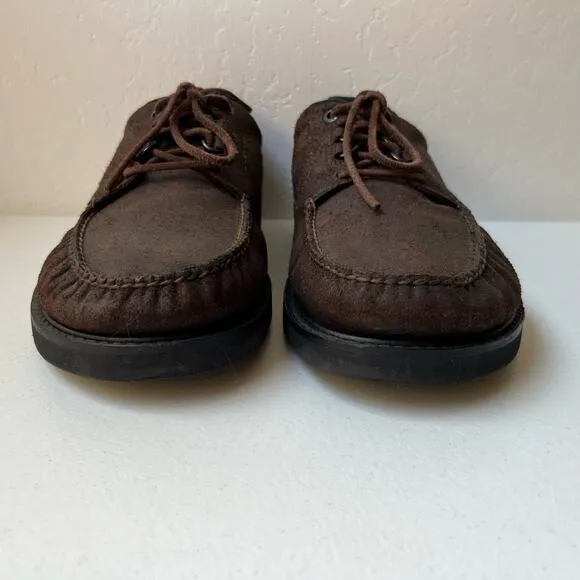 SAS Walk Around Non-Slip ‘Bout Time Moc Shoes Vibram Comfort USA Brown Size 10