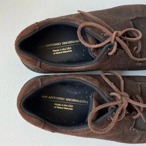 SAS Walk Around Non-Slip ‘Bout Time Moc Shoes Vibram Comfort USA Brown Size 10