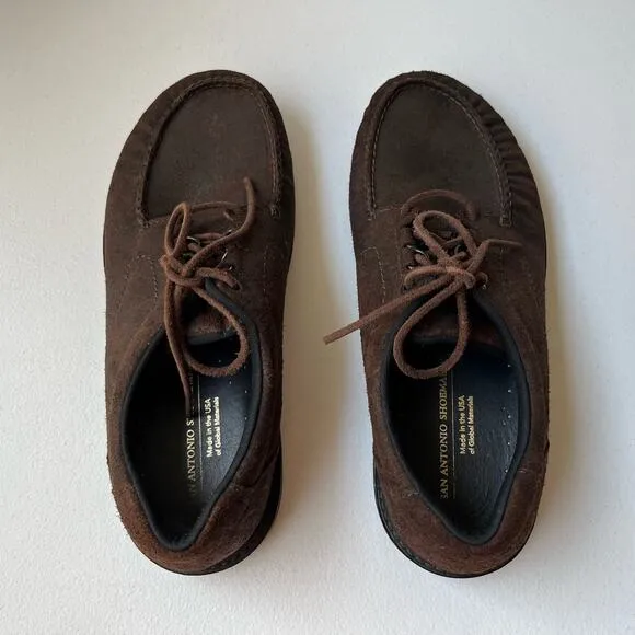 SAS Walk Around Non-Slip ‘Bout Time Moc Shoes Vibram Comfort USA Brown Size 10