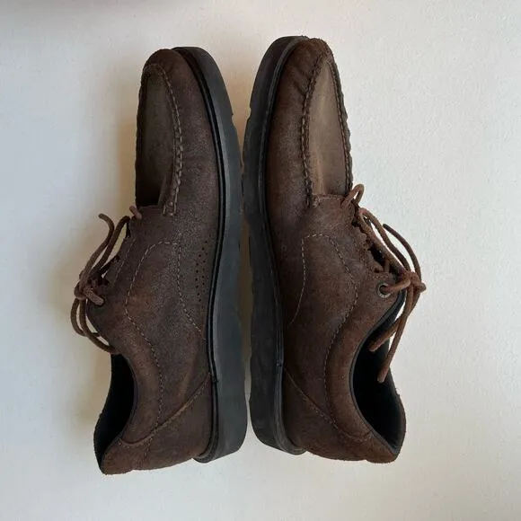 SAS Walk Around Non-Slip ‘Bout Time Moc Shoes Vibram Comfort USA Brown Size 10