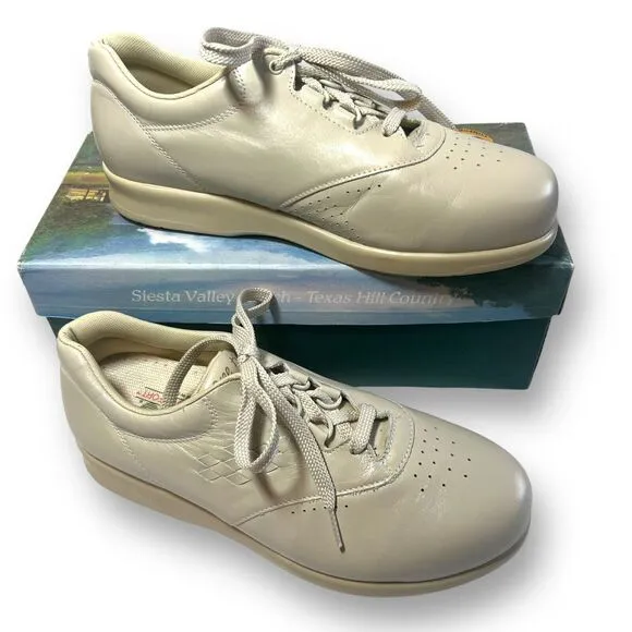 SAS Womens Size 8 WW Double Wide Shoes Free Time Bone Leather Free Ship New