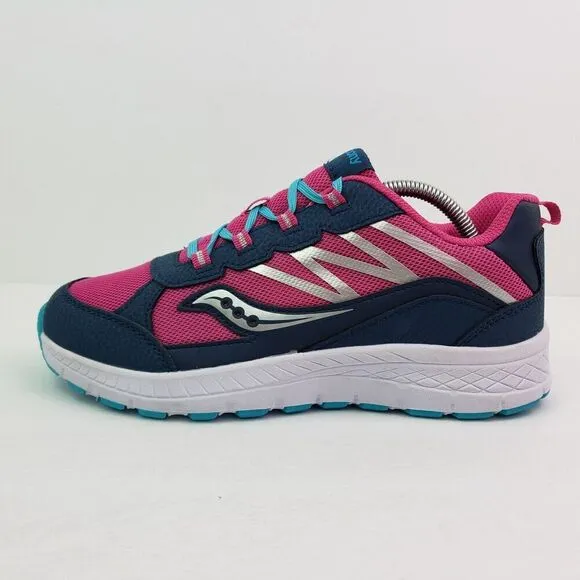 Saucony Dash Girls Sz 5Y Womens Sz 6.5 navy Blue Pink Sneaker Shoes SK167383