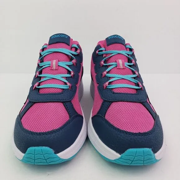 Saucony Dash Girls Sz 5Y Womens Sz 6.5 navy Blue Pink Sneaker Shoes SK167383