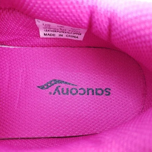 Saucony Dash Girls Sz 5Y Womens Sz 6.5 navy Blue Pink Sneaker Shoes SK167383