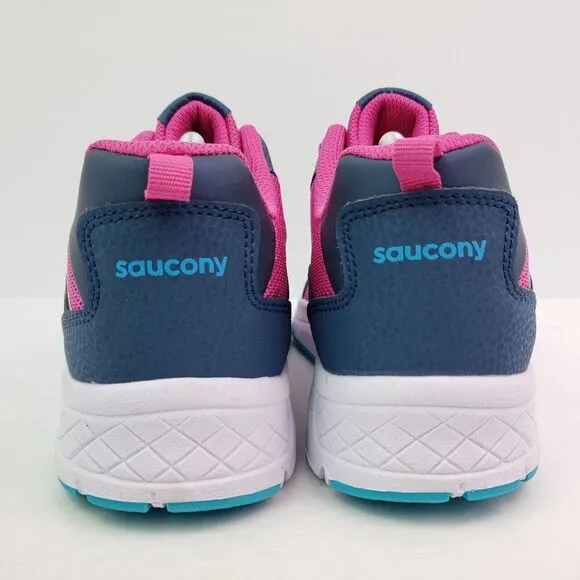 Saucony Dash Girls Sz 5Y Womens Sz 6.5 navy Blue Pink Sneaker Shoes SK167383