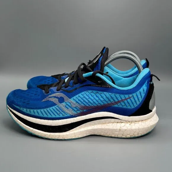Saucony Endorphin Speed 2 Men 7.5 Blue Athletic Running Sneakers Lace-Up Low Top
