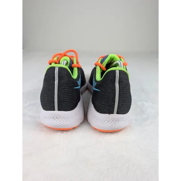 Saucony Guide 14 Running Shoes Mens sz 11.5 Black Neon Yellow Orange Athletic