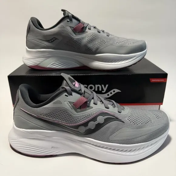 Saucony Guide 15 Women’s Running Shoes Size 11 Alloy Quartz Gray &amp; Pink