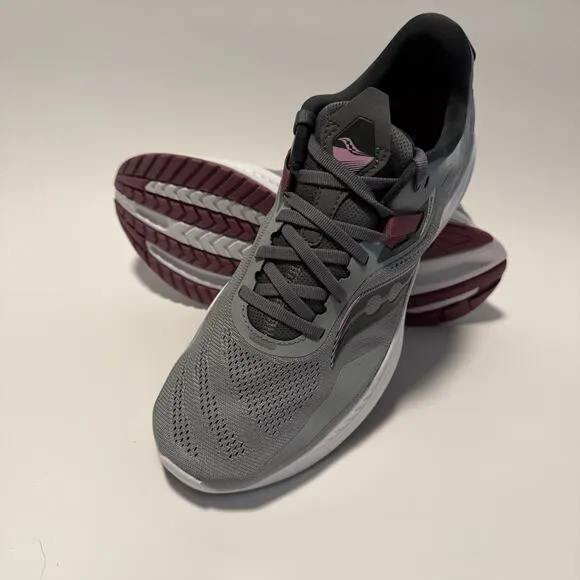 Saucony Guide 15 Women’s Running Shoes Size 11 Alloy Quartz Gray &amp; Pink
