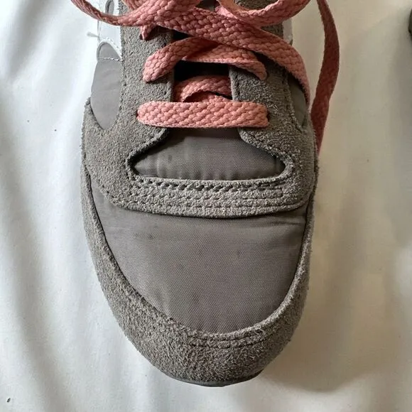Saucony Jazz Low Pro Womens Athletic Shoes Sneakers Size 7 Gray Pink White EUC