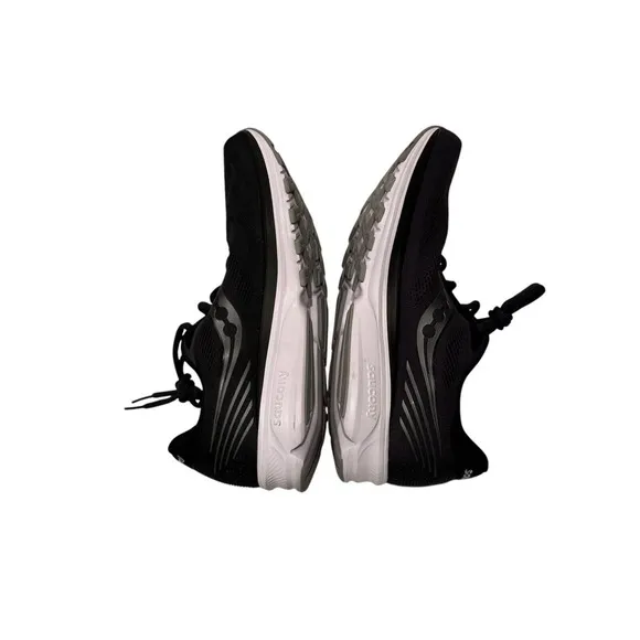 Saucony Men's Black White Ride Yutu 14 Running Low Top Sneaker Shoes Sz 12 READ