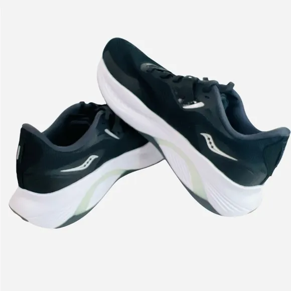 Saucony Men's Guide 15 Running Athletic Shoes Black/White Size 7