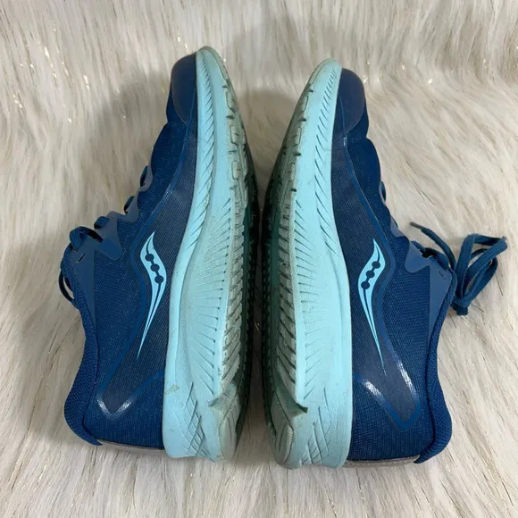 Saucony Mens S Ride ISO 2 Running Shoes Blue SK162394 Low Top Lace Up 5.5 M