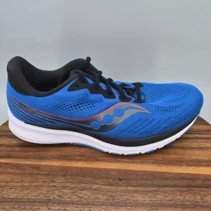 Saucony Ride 14 Shoes Men's 11 Blue Low Top Lace Up Running Athletic Sneakers