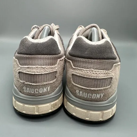 Saucony Shadow 5000 Men's 11 Sand White Suede Sneaker Lace-Up Low Top Shoes