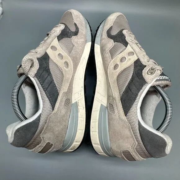 Saucony Shadow 5000 Men's 11 Sand White Suede Sneaker Lace-Up Low Top Shoes