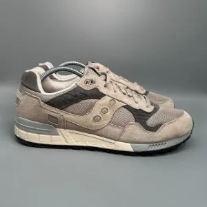 Saucony Shadow 5000 Men's 11 Sand White Suede Sneaker Lace-Up Low Top Shoes