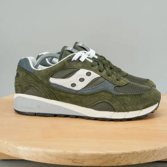 Saucony Shadow 6000 Essential Men's Size 10.5 Shoes Olive Green Low Top Sneakers