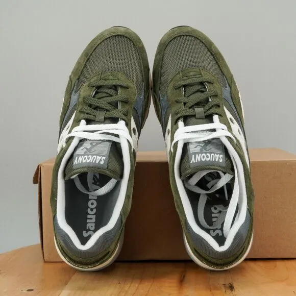 Saucony Shadow 6000 Essential Men's Size 10.5 Shoes Olive Green Low Top Sneakers
