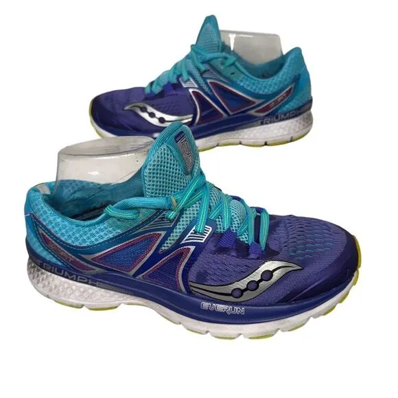 SAUCONY Triumph ISO 3 &quot;Purple Blue&quot; Women running (Size US8) trainer gel‎
