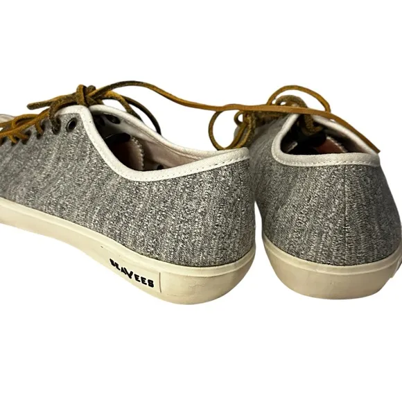 SeaVees x Todd Snyder Army Issue Low Top Sneaker in Grey Jersey. Men’s size 8