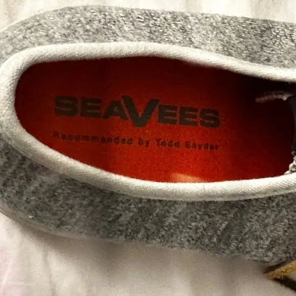 SeaVees x Todd Snyder Army Issue Low Top Sneaker in Grey Jersey. Men’s size 8