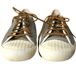 SeaVees x Todd Snyder Army Issue Low Top Sneaker in Grey Jersey. Men’s size 8