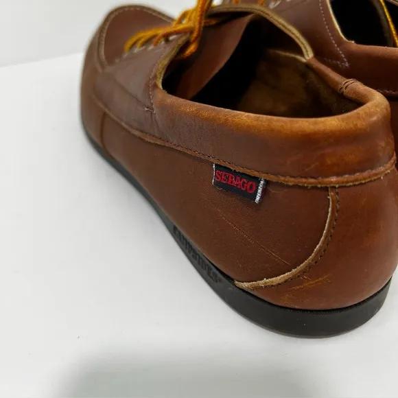 Sebago Campsides boat shoes brown leather Men’s 14