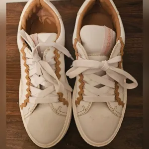 See By Chloe Sevy Shoes Womens 36, White Leather Low Top Sneakers Sevy Calfskin