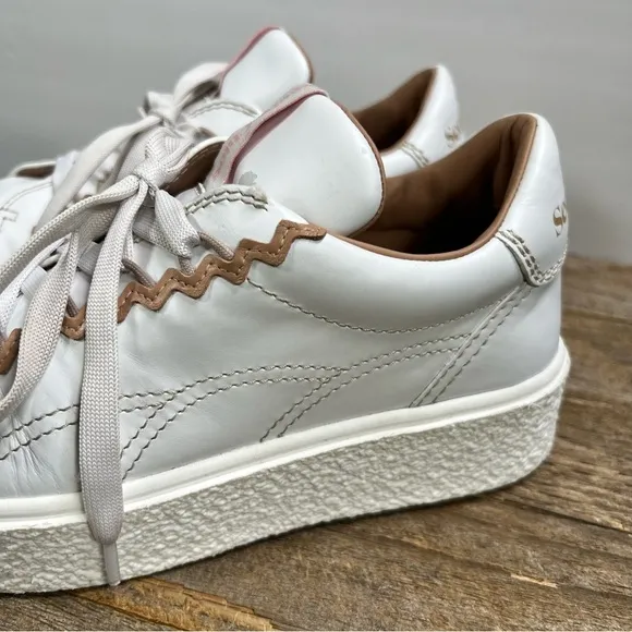 See By Chloe Sevy Shoes Womens 39 White Leather Low Top Sneakers Sevy Calfskin