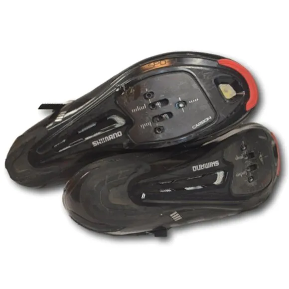 Shimano SH-R107LL Men’s Road Cycling Shoes – Size 11 / EU 47 – Black