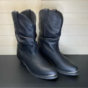 Shyanne Shy Slouch Cowboy Boots Women's Size 9 Shoes Black Leather 1131BL