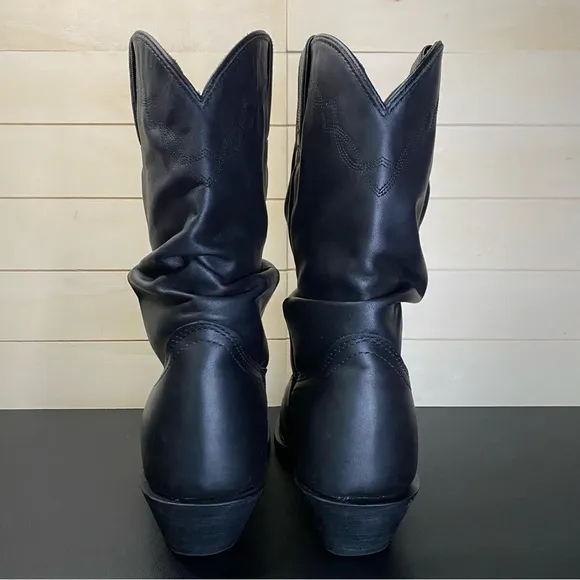 Shyanne Shy Slouch Cowboy Boots Women's Size 9 Shoes Black Leather 1131BL