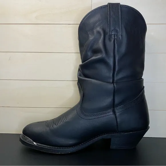 Shyanne Shy Slouch Cowboy Boots Women's Size 9 Shoes Black Leather 1131BL