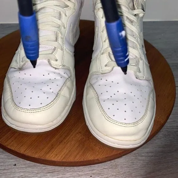 Size 10 Nike Dunk High Sail Gum White Leather Women's Shoes Sneakers DD1869-109