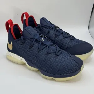 Size 10 - Nike Zoom LeBron ST Low Midnight Navy Metallic Gold 878636-400