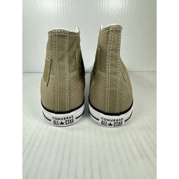 Size 10.5 Mens Converse CTAS Patch Hi Top Jacquard Sneaker Shoe Army Olive Green