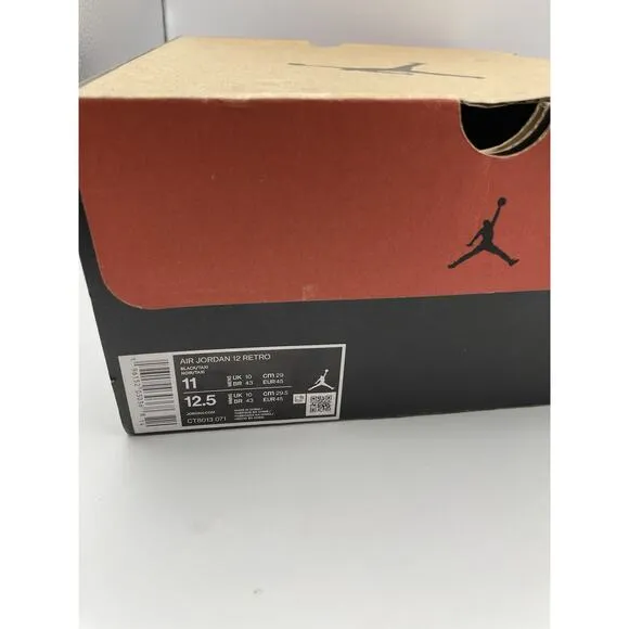Size 11 - Jordan 12 Retro Mid Black Taxi With Box