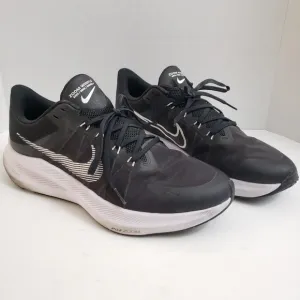 Size 12 Men's Nike Zoom Winflo Black White Running Shoes Sneakers