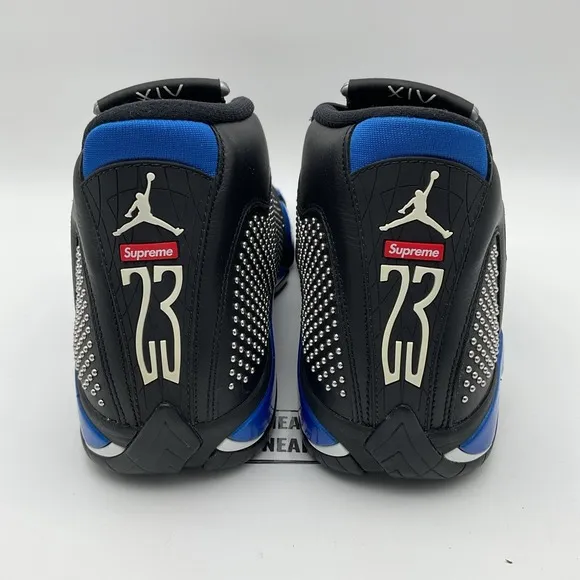 Size 12 - Supreme x Air Jordan 14 Retro Black Varsity Royal (BV7630-004)