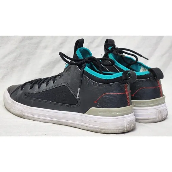 Size 12M/14W - Converse Chuck Taylor All Star Ultra Low Black Turbo Green