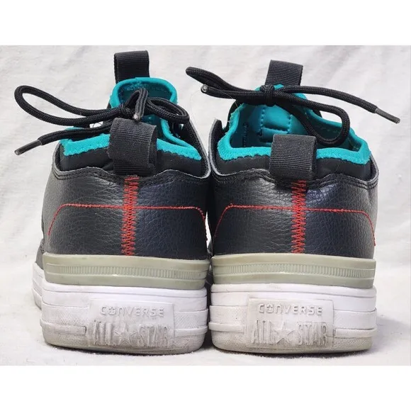 Size 12M/14W - Converse Chuck Taylor All Star Ultra Low Black Turbo Green