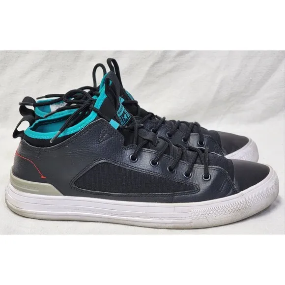 Size 12M/14W - Converse Chuck Taylor All Star Ultra Low Black Turbo Green