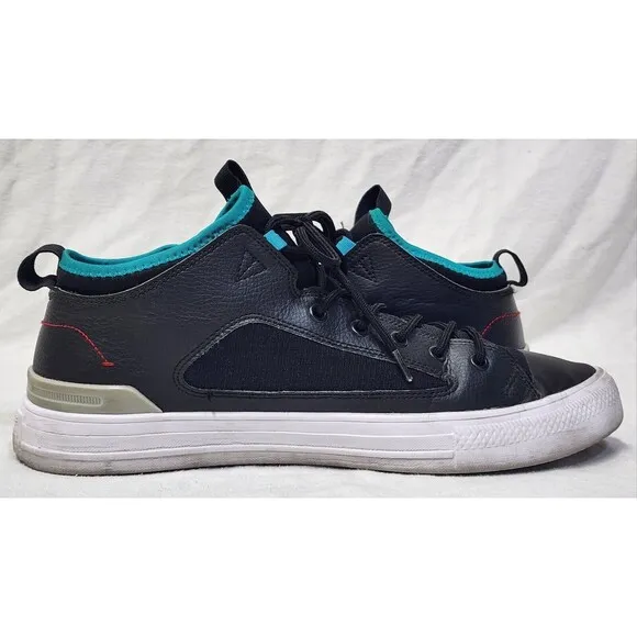 Size 12M/14W - Converse Chuck Taylor All Star Ultra Low Black Turbo Green