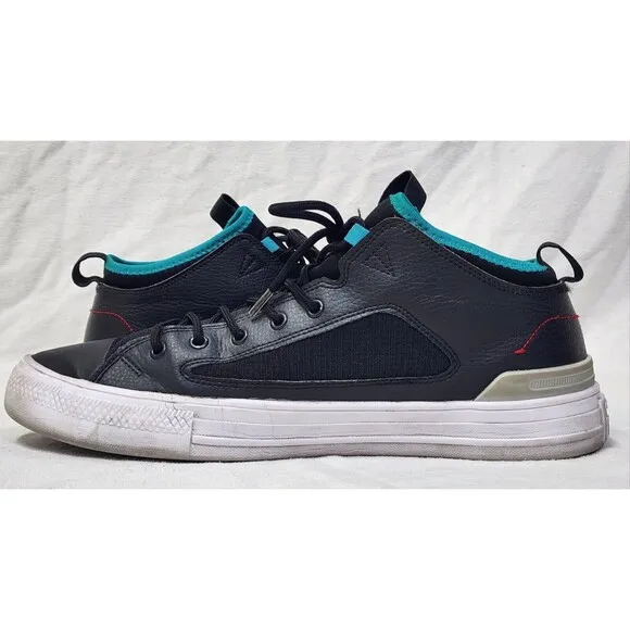 Size 12M/14W - Converse Chuck Taylor All Star Ultra Low Black Turbo Green